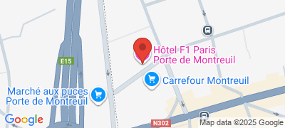 HôtelF1 Porte de Montreuil, 290-302 rue Etienne Marcel, 93170 BAGNOLET